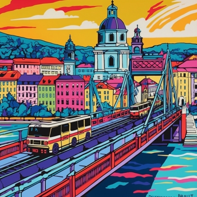 Bratislava Blast- A Pop Art Celebration of Local Landmarks