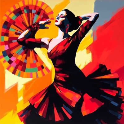 Madrid Rhythms- A Flamenco Pop Art Masterpiece