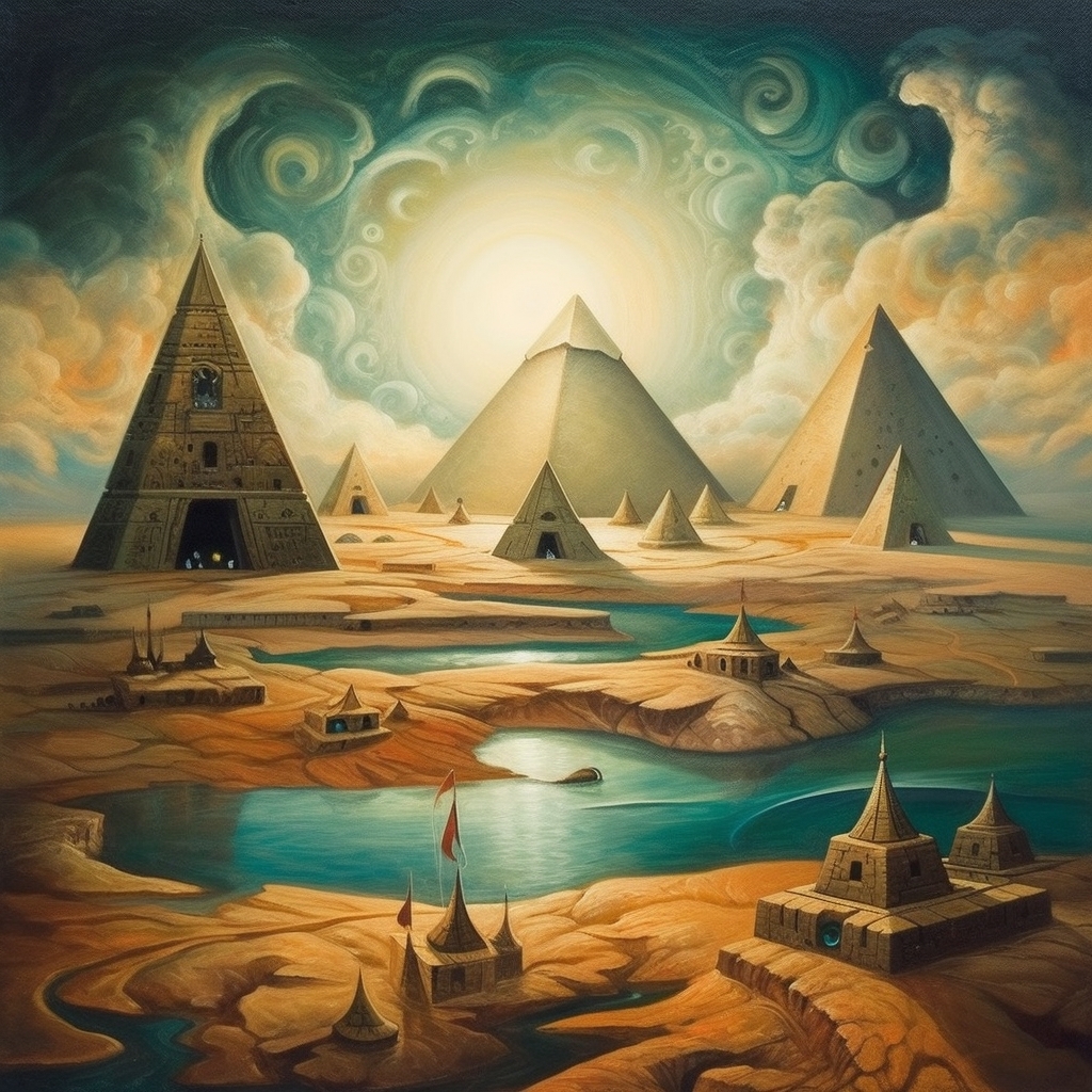 Pharaonic Dreamscape- A Surrealist Exploration of Ancient Egypt