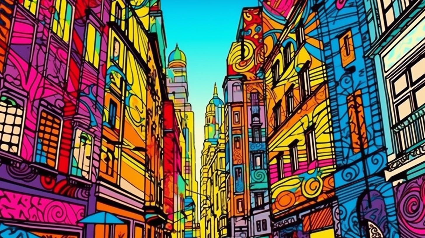 Samba in Brazil- A Pop Art tribute to the Landmarks of Brazil