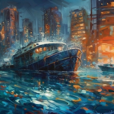 Submerged Metropolis- A Futuristic Underwater Cityscape