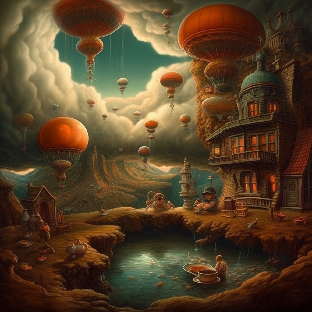 Whimsical Wonders- A Surrealist Dreamscape